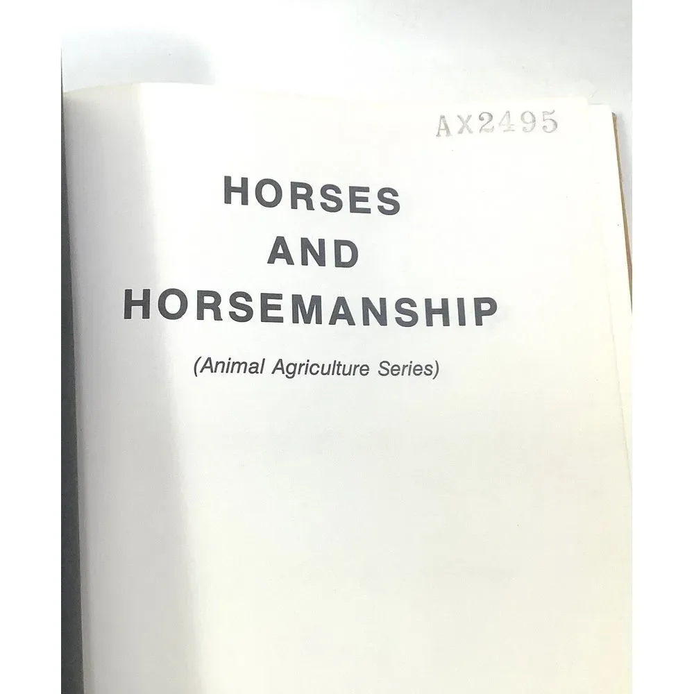 Horses And Horsemanship Book‎ By Ensminger Animal Agriculture Series 5th edition
